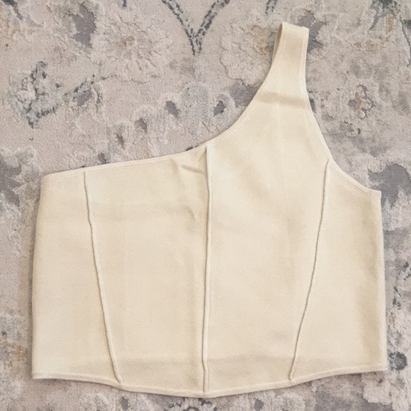 By Anthropologie One-Shoulder Sweater Top Size XL - Picture 1 of 6